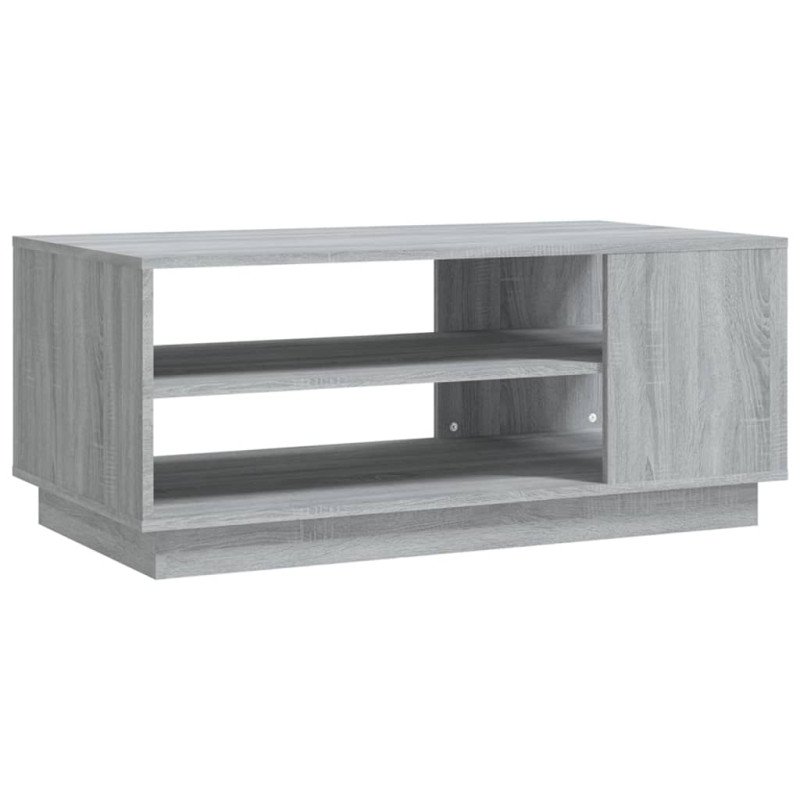 vidaXL Konferenčný stolík sivý sonoma 102x55x43 cm drevotrieska