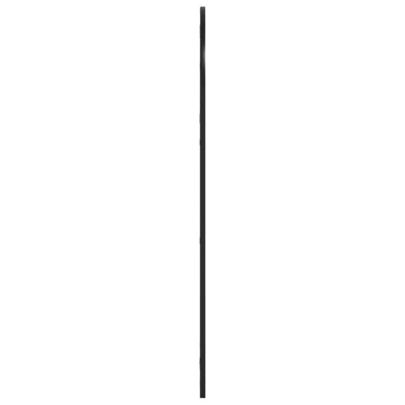 vidaXL Nástenné zrkadlo čierne 60x110 cm oblúkové železné