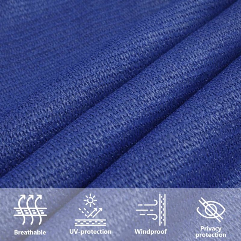 vidaXL Tieniaca plachta 160 g/m² modrá 2x3,5 m HDPE