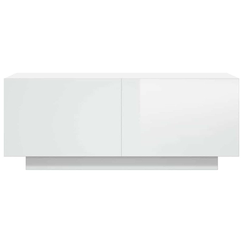 vidaXL TV skrinka lesklá biela 100x35x40 cm drevotrieska vidaXL TV skrinka lesklá biela 100x35x40 cm drevotrieska