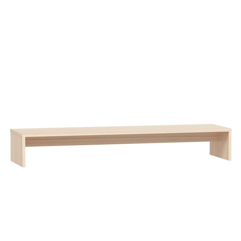 vidaXL Stojan na monitor 100x27x15 cm masívna borovica