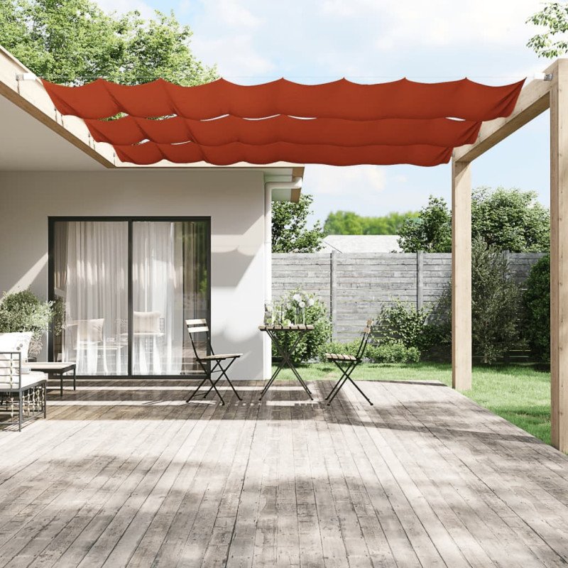 vidaXL Vertikálna markíza terakotová 100x360 cm oxfordská látka