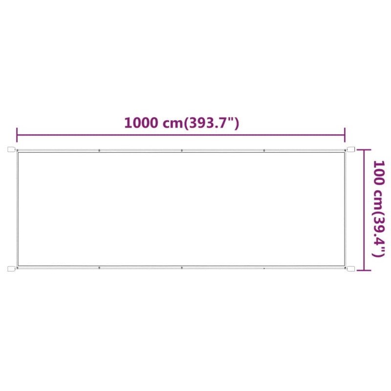 vidaXL Vertikálna markíza bledozelená 100x1000 cm oxfordská látka