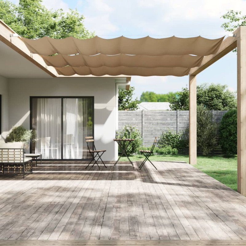 vidaXL Vertikálna markíza sivohnedá 140x600 cm oxfordská látka