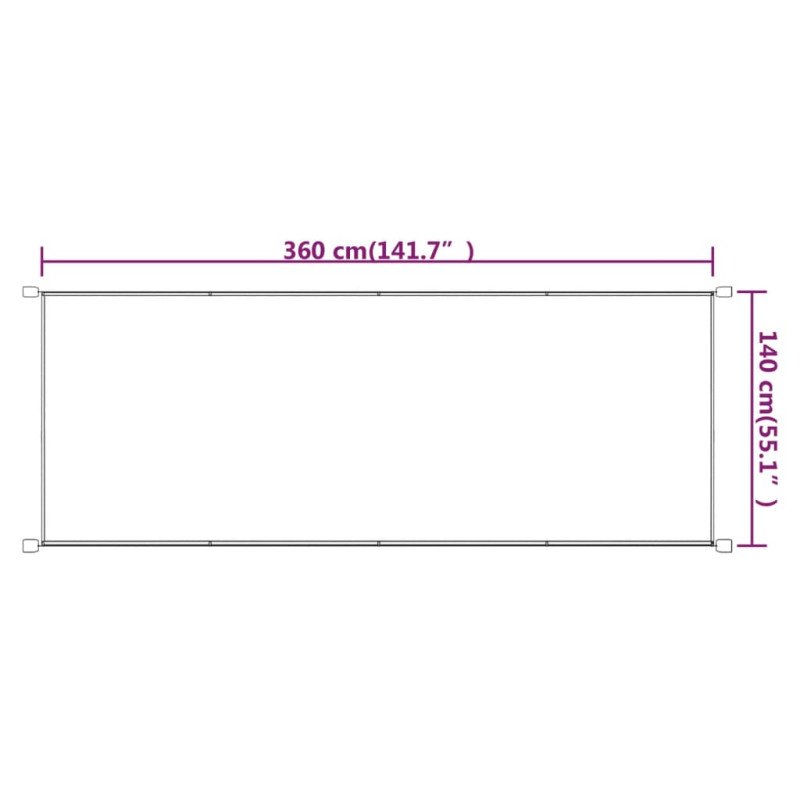 vidaXL Vertikálna markíza modrá 60x360 cm oxfordská látka