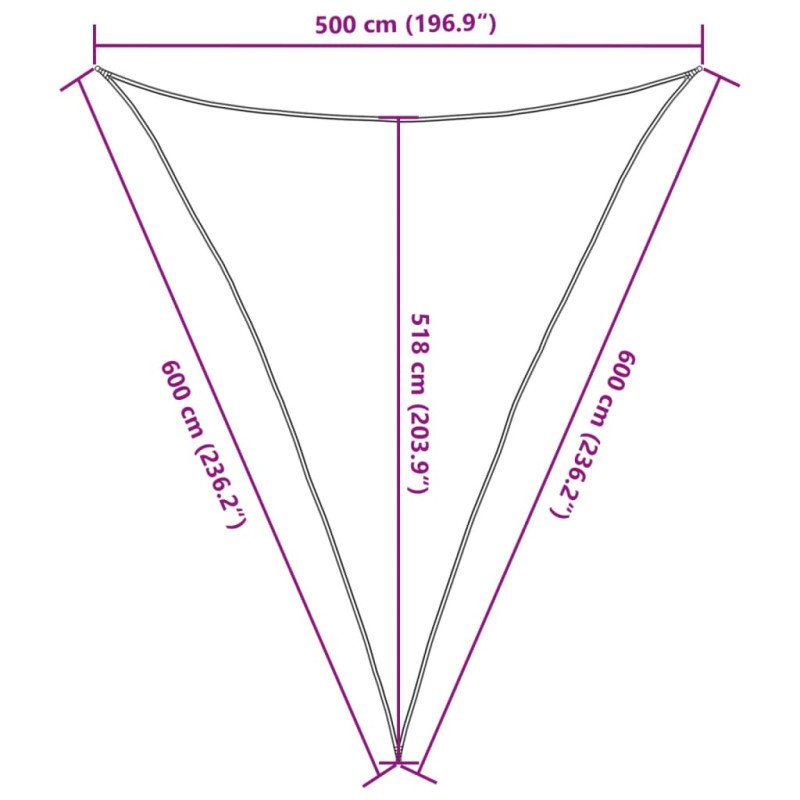 vidaXL Tieniaca plachta 160 g/m² sivohnedá 5x6x6 m HDPE