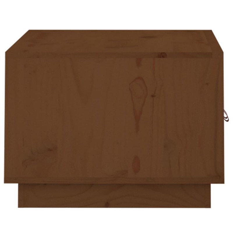 vidaXL Konferenčný stolík medovo-hnedý 80x50x35 cm borovicový masív