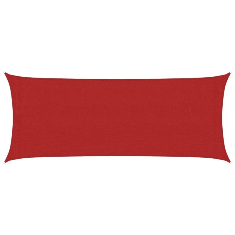 vidaXL Tieniaca plachta 160 g/m² červená 2x4,5 m HDPE