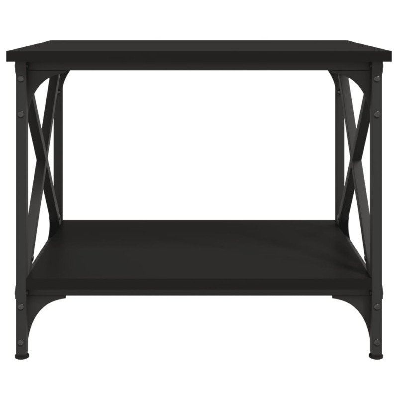 vidaXL Bočný stolík čierny 55x38x45 cm spracované drevo