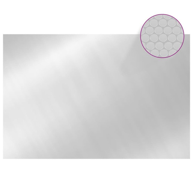 vidaXL Bazénová plachta strieborná 300x200 cm PE