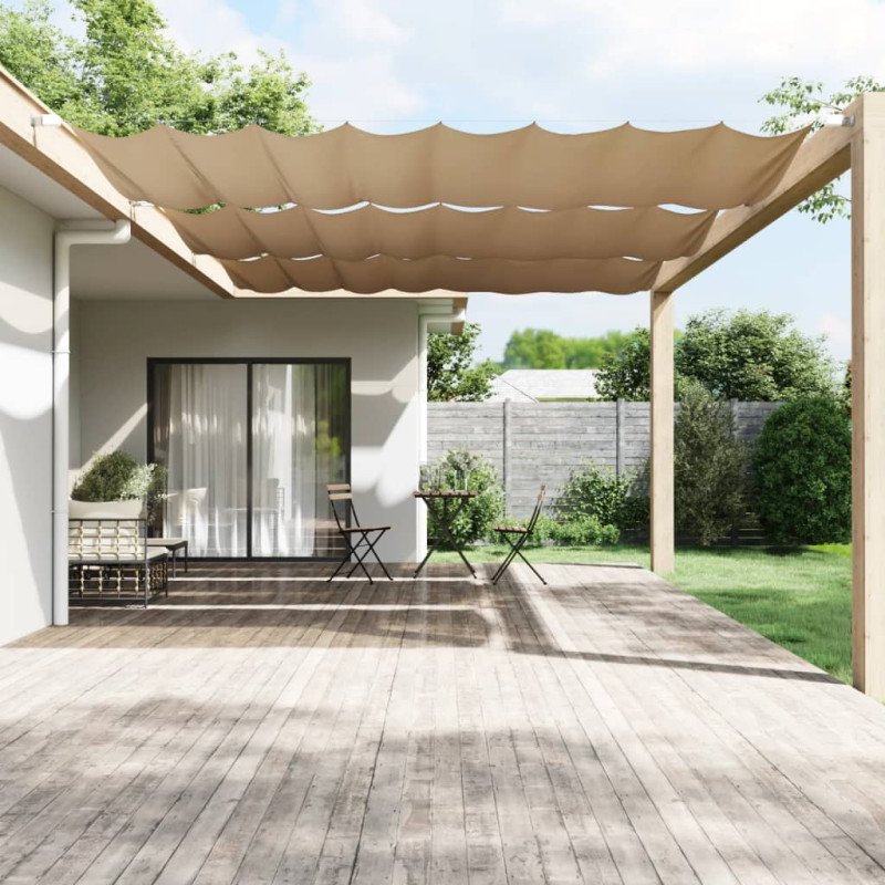vidaXL Vertikálna markíza sivohnedá 200x420 cm oxfordská látka