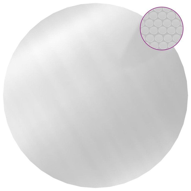 vidaXL Bazénová plachta strieborná 549 cm PE