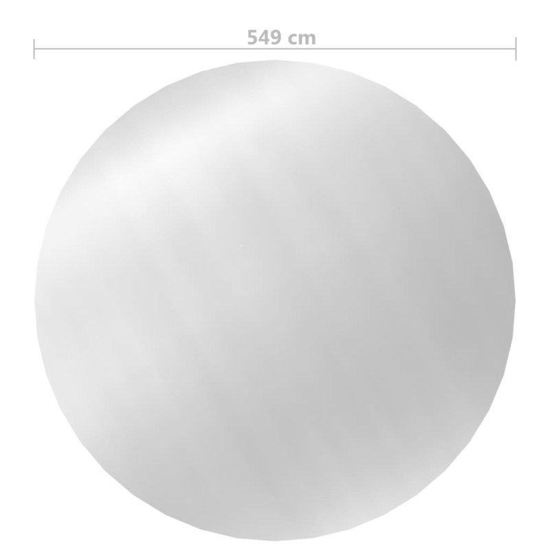 vidaXL Bazénová plachta strieborná 549 cm PE