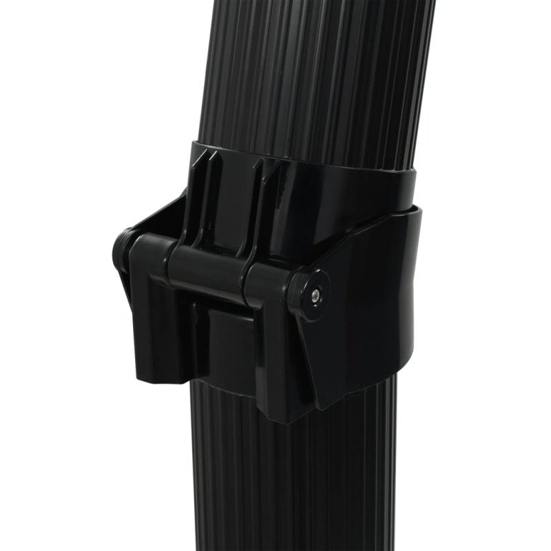 vidaXL Skladacia solárna sprcha, čierna 214 cm 23 l