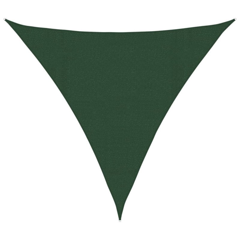vidaXL Tieniaca plachta 160 g/m² tmavozelená 4,5x4,5x4,5 m HDPE