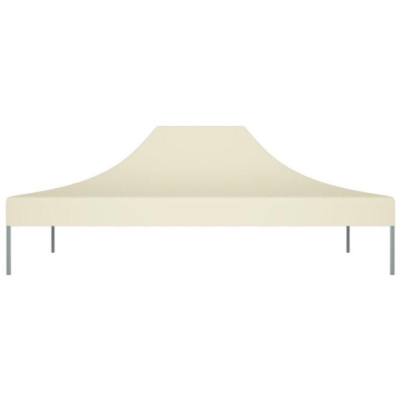 vidaXL Strecha na párty stan 4,5x3 m, krémová 270 g/m²