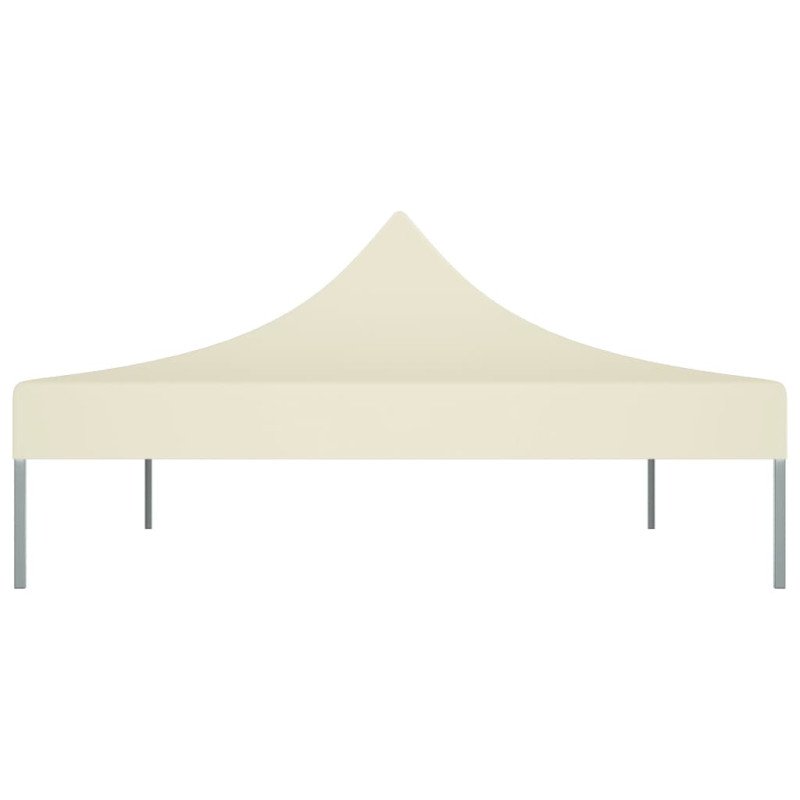 vidaXL Strecha na párty stan 4,5x3 m, krémová 270 g/m²