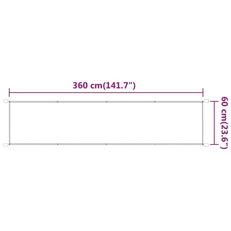 vidaXL Vertikálna markíza bledozelená 60x360 cm oxfordská látka