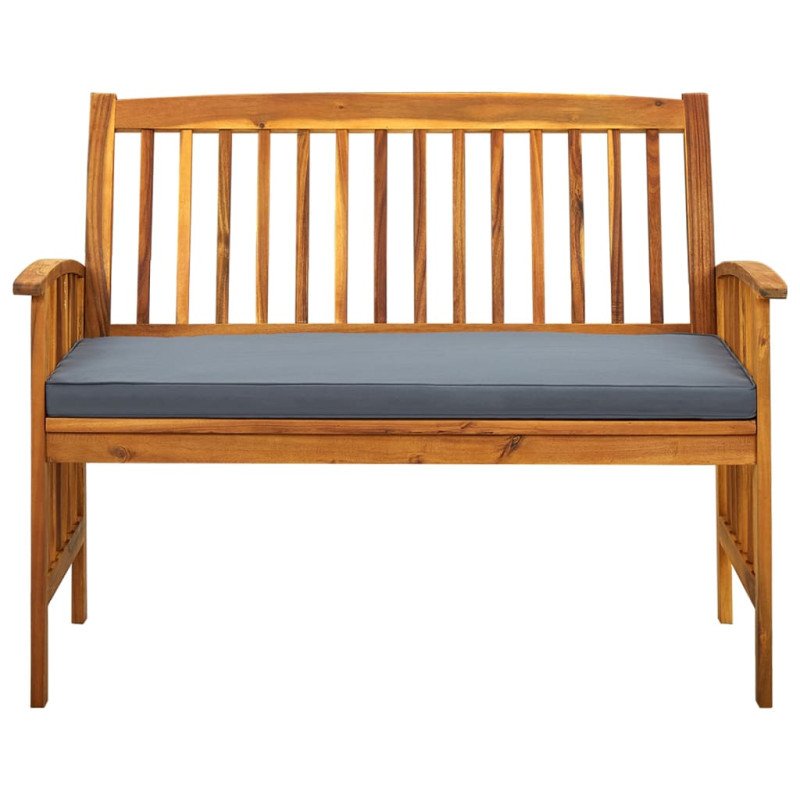 vidaXL Záhradná lavička s podložkou 119 cm akáciový masív