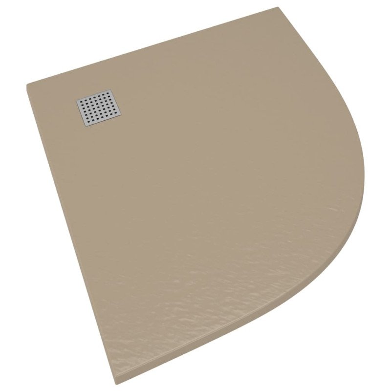 vidaXL Sprchová vanička SMC hnedá 90x90 cm