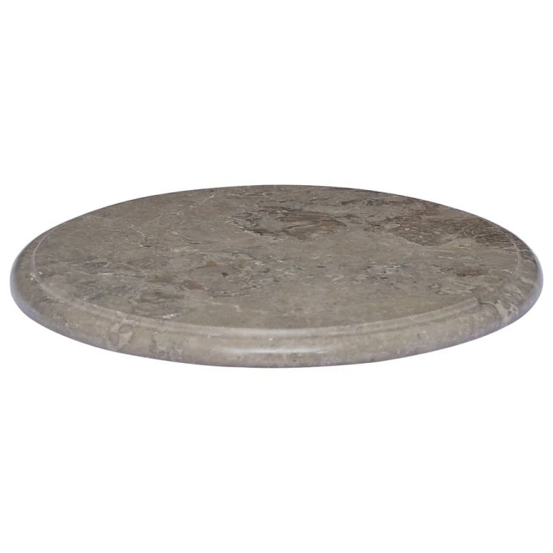 vidaXL Stolová doska sivá Ø40x2,5 cm mramor