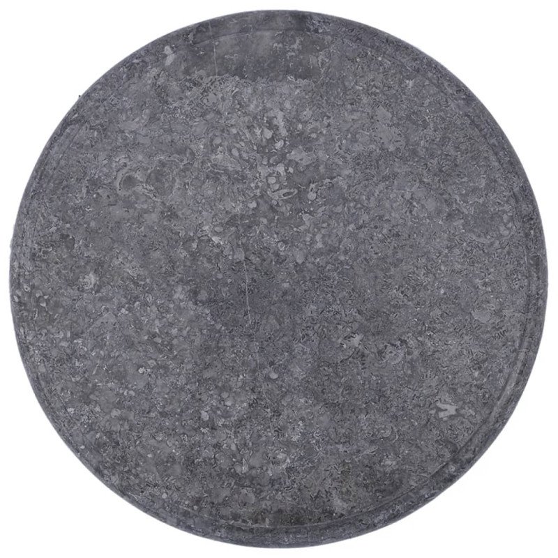 vidaXL Stolová doska sivá Ø40x2,5 cm mramor