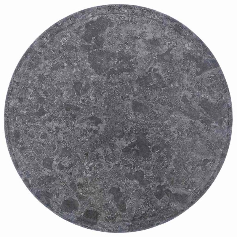 vidaXL Stolová doska sivá Ø40x2,5 cm mramor