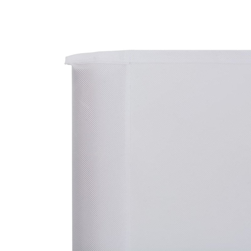vidaXL 6-panelová zábrana proti vetru látková 600x120 cm piesková a biela 