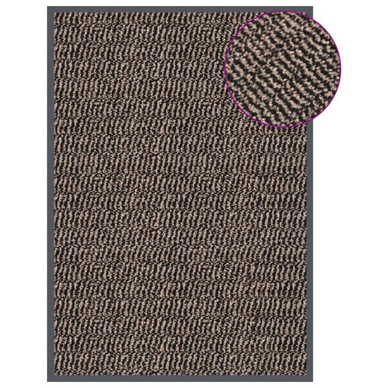 vidaXL Rohožka všívaná 40x60 cm tmavohnedá