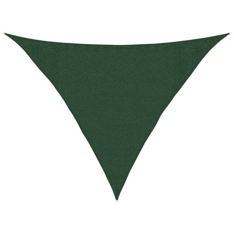 vidaXL Tieniaca plachta 160 g/m² tmavozelená 3,5x3,5x4,9 m HDPE