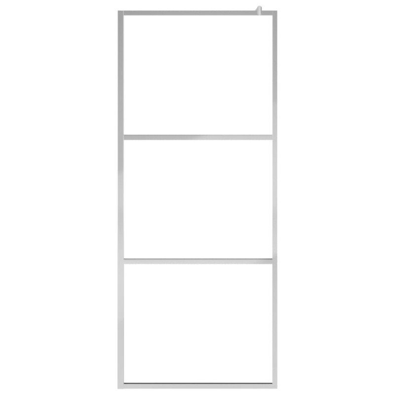 vidaXL Sprchová zástena z polopriehľadného ESG skla 100x195 cm