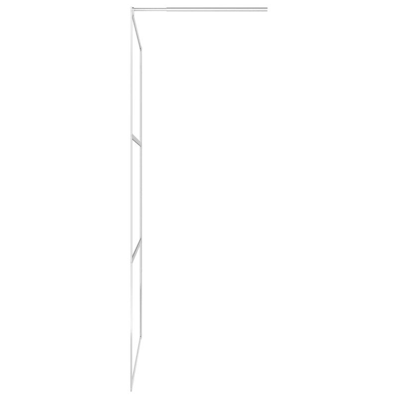 vidaXL Sprchová zástena z polopriehľadného ESG skla 100x195 cm