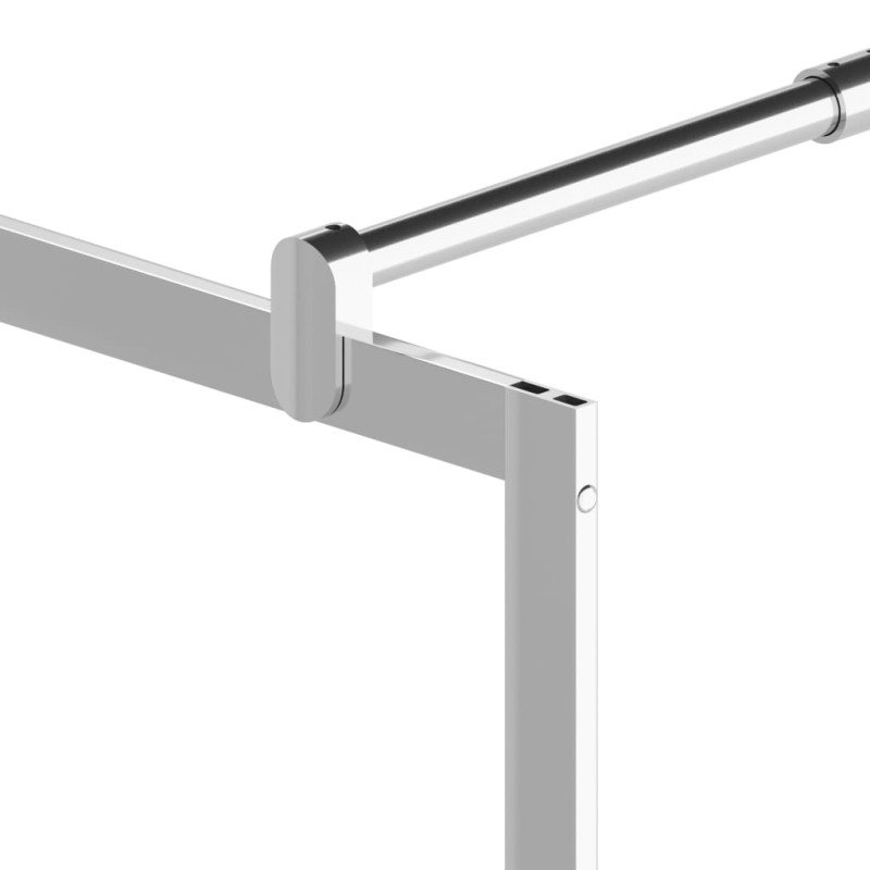 vidaXL Sprchová zástena z polopriehľadného ESG skla 100x195 cm