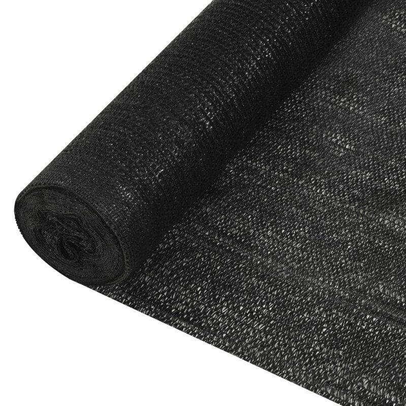 vidaXL Tieniaca sieť čierna 3,6x10 m HDPE 150 g/m² 
