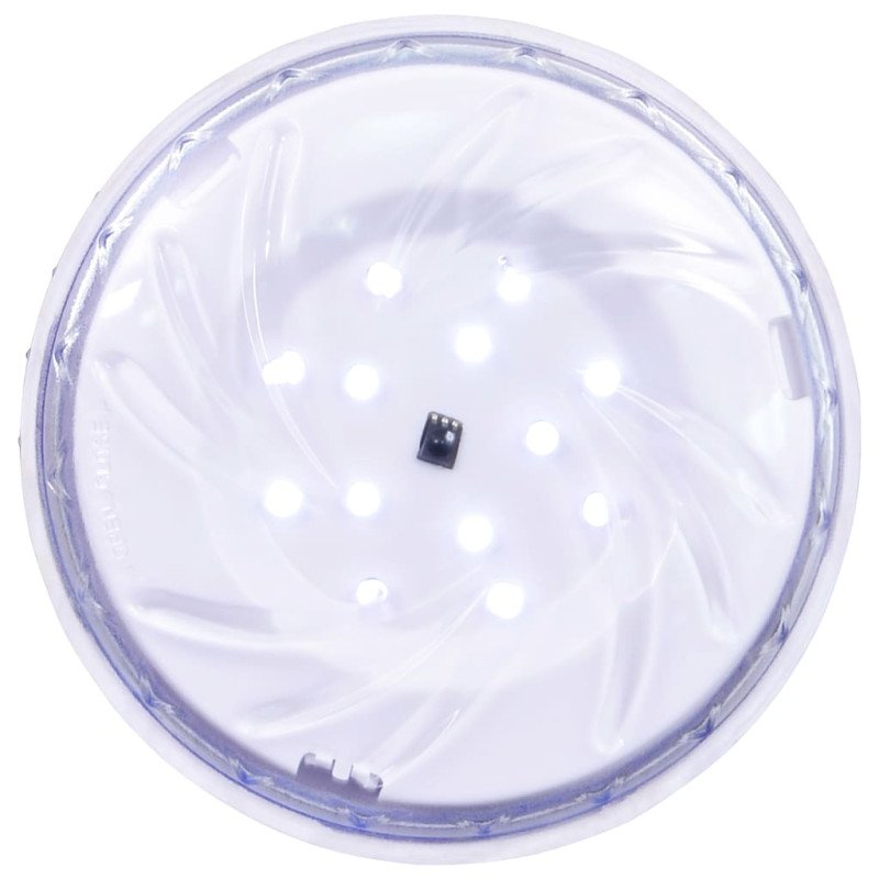 vidaXL Ponorná plávajúca bazénová LED lampa s diaľkovým ovládaním biela