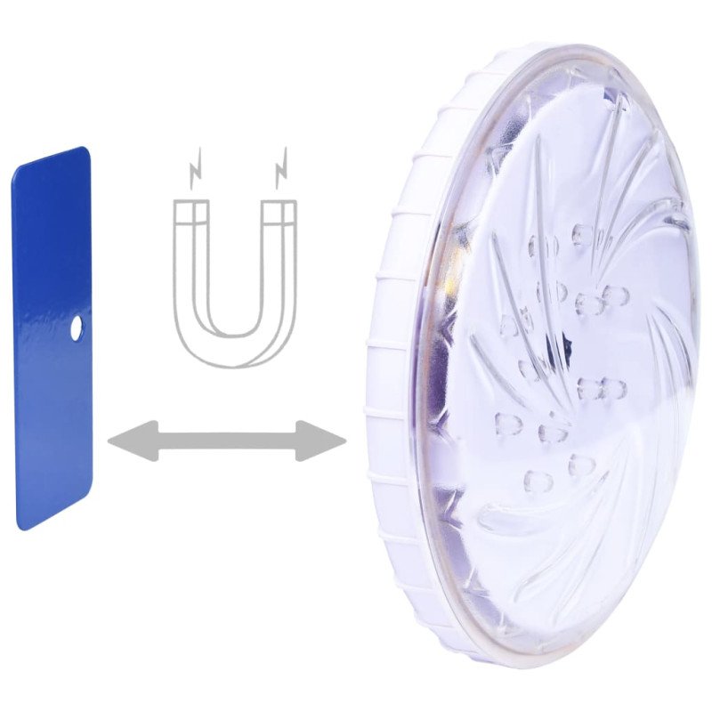 vidaXL Ponorná plávajúca bazénová LED lampa s diaľkovým ovládaním biela