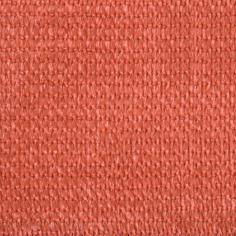 vidaXL Tieniaca plachta 160 g/m² tehlovočervená 3,5x3,5x4,9 m HDPE