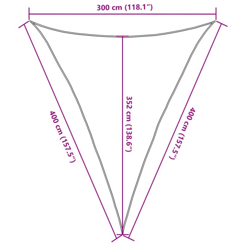 vidaXL Tieniaca plachta 160 g/m² biela 3x4x4 m HDPE