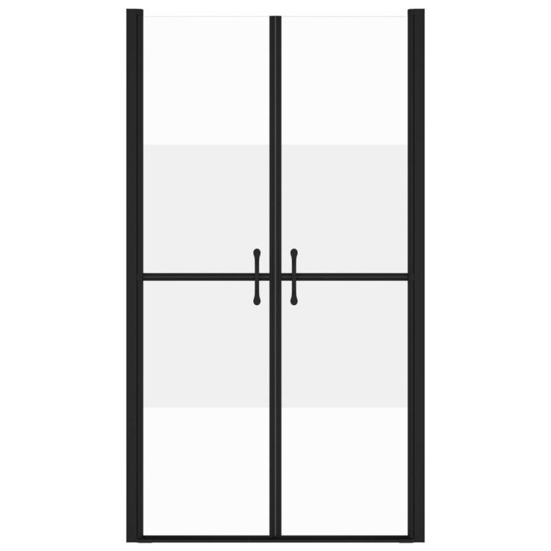 vidaXL Sprchové dvere polo-mliečne ESG (93-96)x190 cm