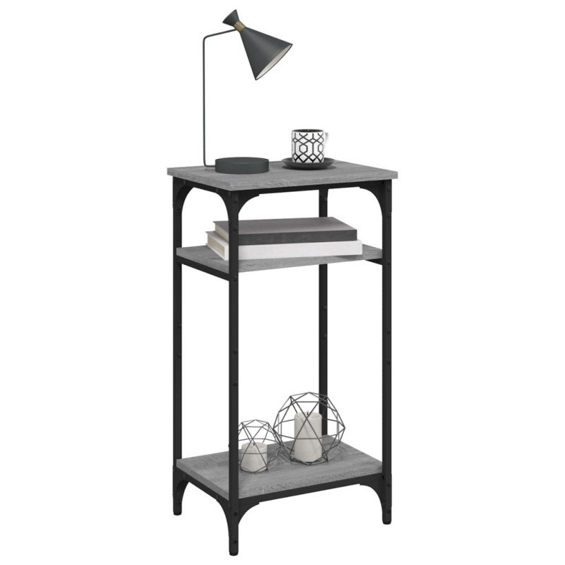 vidaXL Bočný stolík sivý dub sonoma 40x30x75 cm spracované drevo