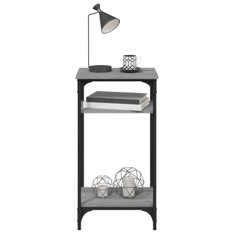 vidaXL Bočný stolík sivý dub sonoma 40x30x75 cm spracované drevo