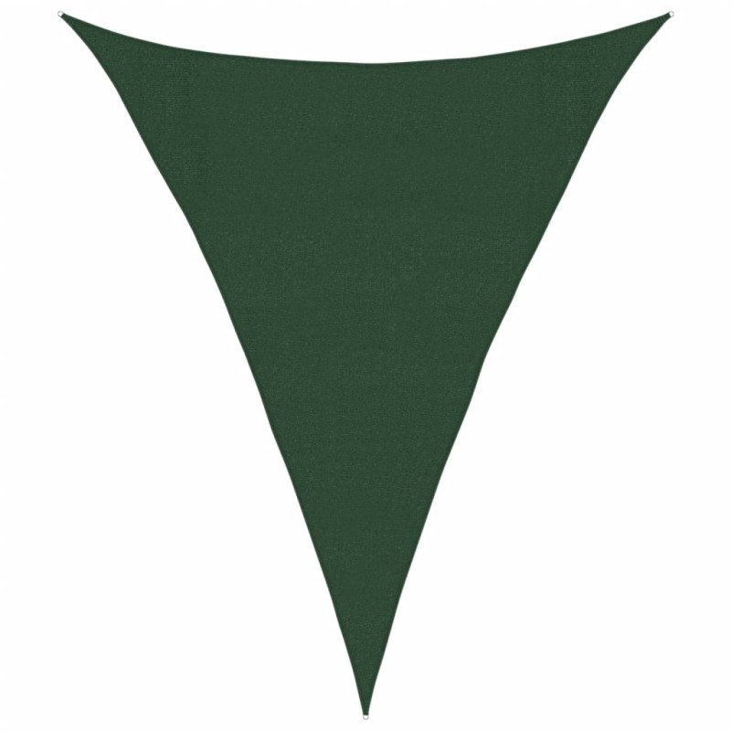vidaXL Tieniaca plachta 160 g/m² tmavozelená 3x4x4 m HDPE