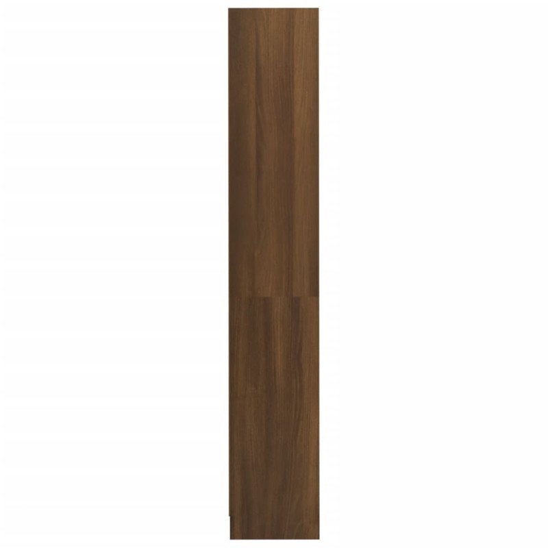 vidaXL 4-poschodová knižnica hnedý dub 80x24x142 cm spracované drevo