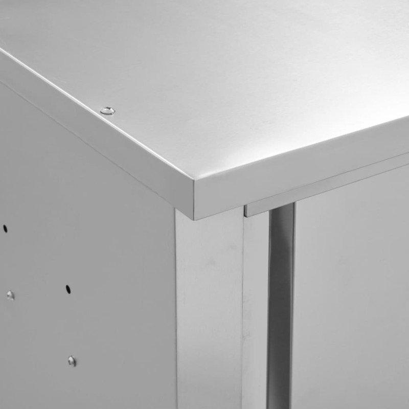 vidaXL Kuchynská nástenná skrinka s posuvnými dvierkami 90x40x50 cm nehrdzavejúca oceľ