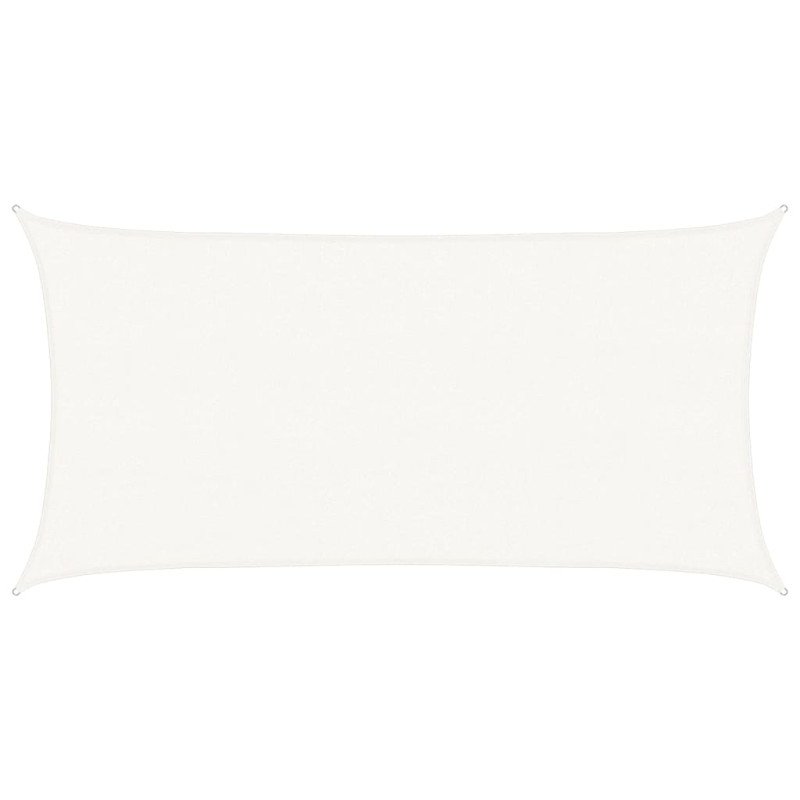 vidaXL Tieniaca plachta 160 g/m², biela 2,5x5 m, HDPE