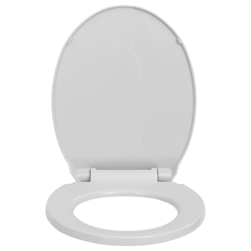 vidaXL WC sedadlo, pomalé sklápanie, svetlosivé, oválne