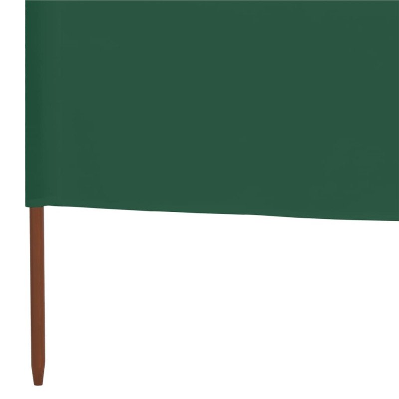 vidaXL 5-panelová zábrana proti vetru látková 600x80 cm zelená