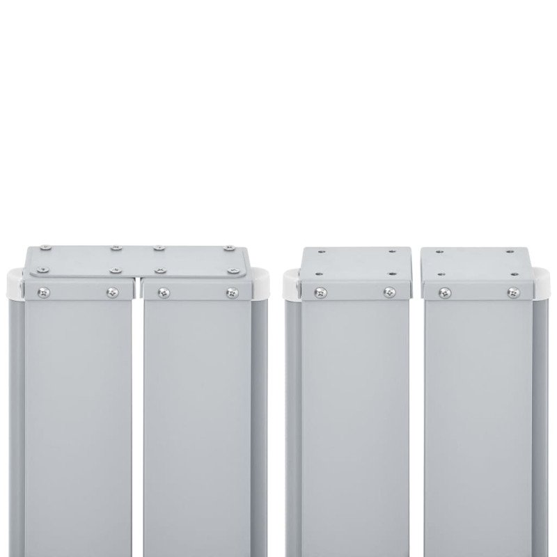 vidaXL Zaťahovacia dvojitá bočná markíza na terasu 170x600 cm, čierna