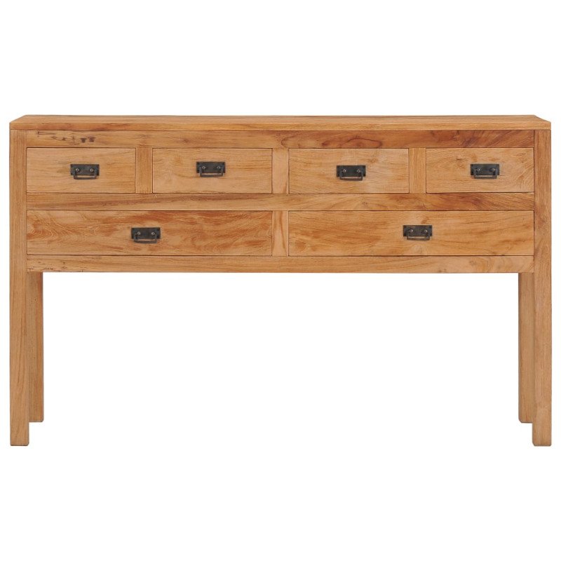 vidaXL Komoda 125x30x75 cm, tíkový masív