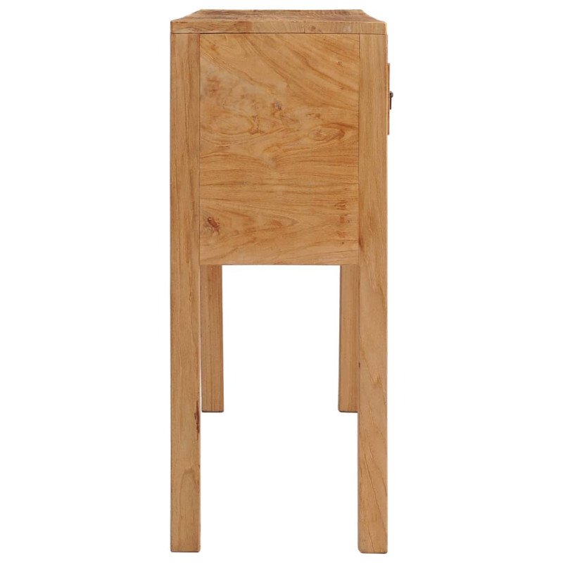 vidaXL Komoda 125x30x75 cm, tíkový masív